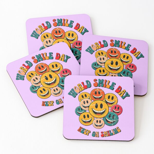 Item preview, World Smile Day Retro Keep On Smiling designed and sold by Amanda's Factory.