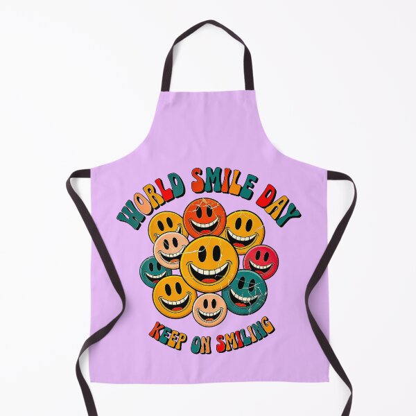 Item preview, World Smile Day Retro Keep On Smiling designed and sold by Amanda's Factory.