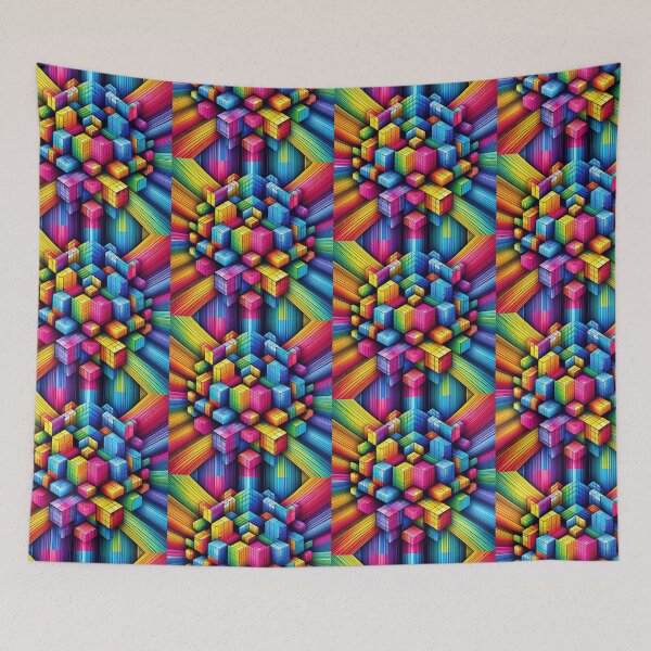 Item preview, Colorful geometric pattern  designed and sold by Dogandesighn.