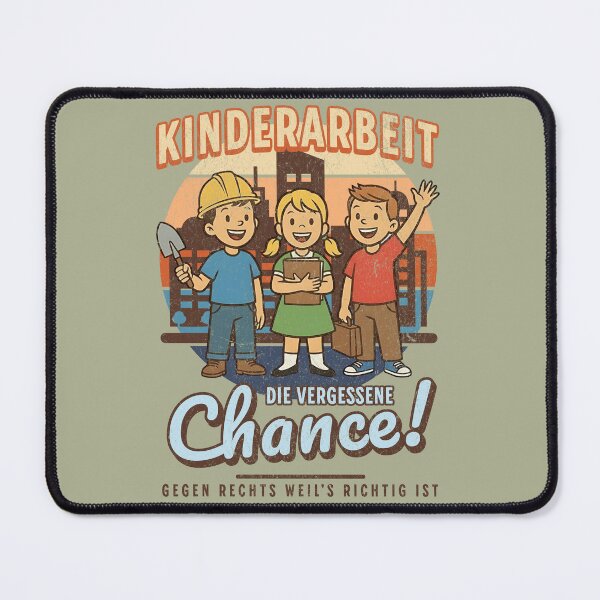 Item preview, Child labor satire – social criticism against the shift to the right and pressure to perform designed and sold by VariousGoodies.