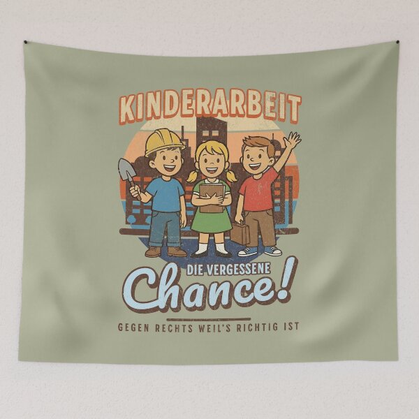 Item preview, Child labor satire – social criticism against the shift to the right and pressure to perform designed and sold by VariousGoodies.