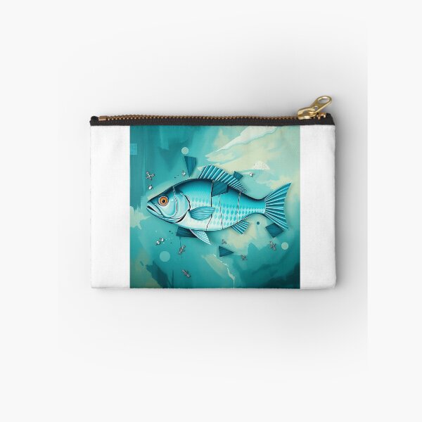 Item preview, Cubist Turquoise Fish Fragmentation designed and sold by sharon1210.