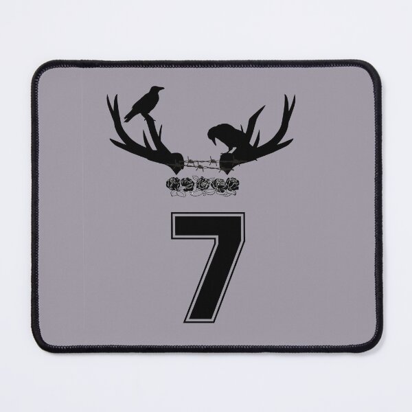 Item preview, Dark Gothic Ravens with Antlers and Number 7 – Mystic Symbolic Design designed and sold by CreationbyNiki.