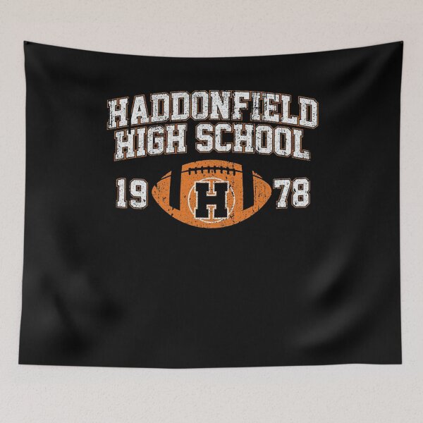Item preview, Haddonfield High School Huskers Football T-Shirt, Retro Horror Characters Shirt, Halloween Character T Shirt designed and sold by KennethMeyer.