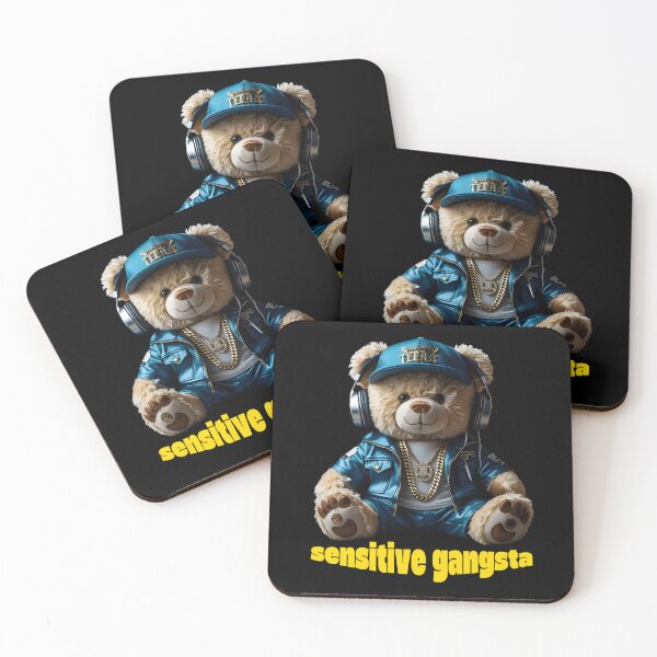 Item preview, Funny Meme Teddy Bear God Forbid I’m Sensitive Gangsta Vintage Christian Quote  designed and sold by Zayavca.
