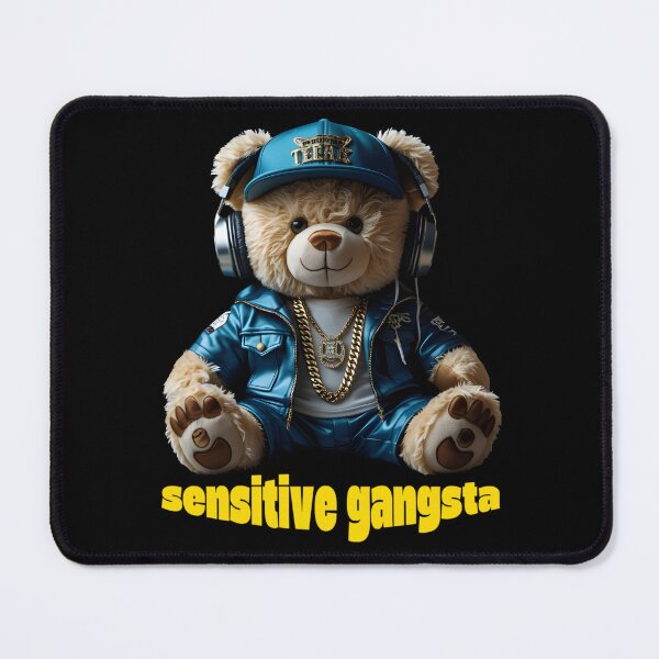 Item preview, Funny Meme Teddy Bear God Forbid I’m Sensitive Gangsta Vintage Christian Quote designed and sold by Zayavca.