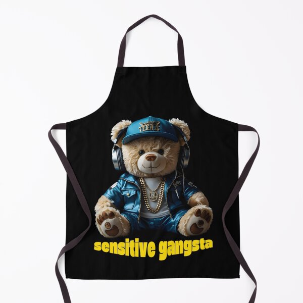 Item preview, Funny Meme Teddy Bear God Forbid I’m Sensitive Gangsta Vintage Christian Quote  designed and sold by Zayavca.