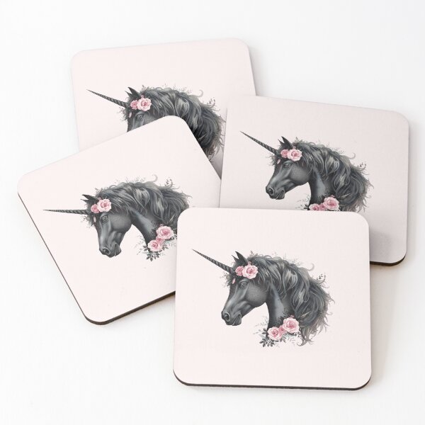 Item preview, Black unicorn dark romance aesthetic  designed and sold by FatBirdie.