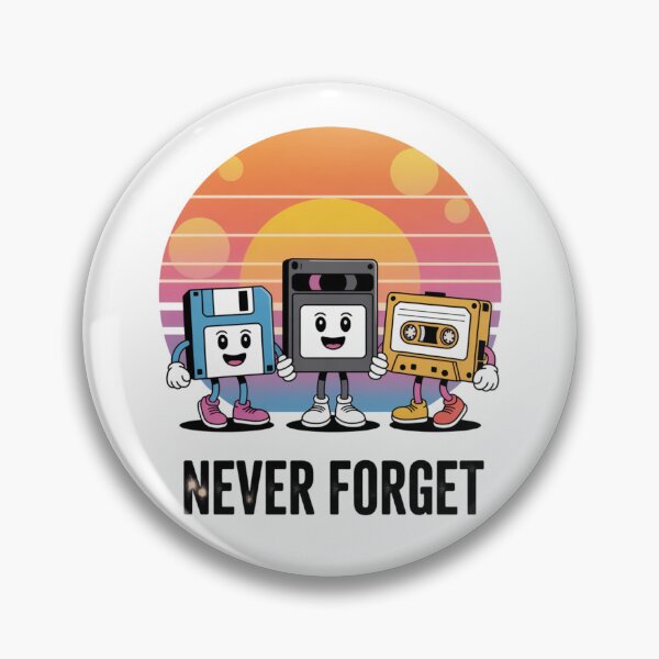 Item preview, Never Forget Retro Floppy VHS Cassette Design designed and sold by NavigatorStreet.