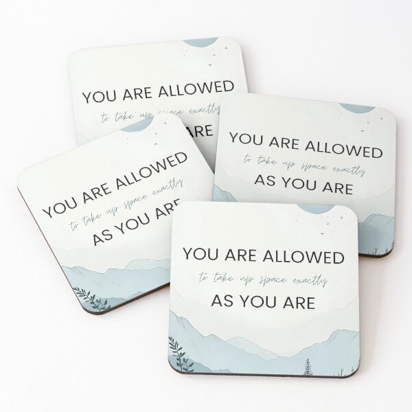 Item preview, You Are Allowed To Take Up Space | Motivational Neurodivergent Introvert Quote Design designed and sold by LAPAQ.