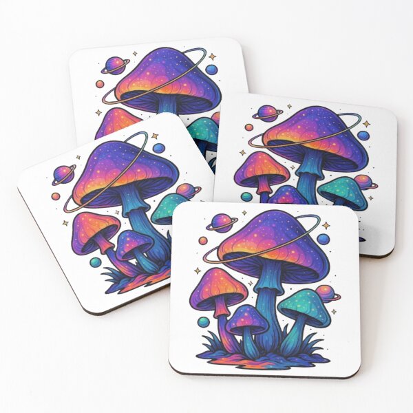Item preview, Cosmic Mushrooms Psychedelic Space Mushroom Illustration  Trippy Fantasy Art Shirts, Stickers designed and sold by EpiphanyArt28.