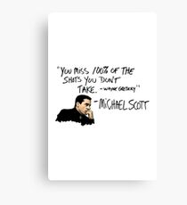 Michael Scott Zitat Leinwanddruck