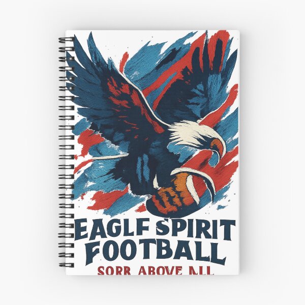 Item preview, Eagle Spirit Football Soar Above All Vintage designed and sold by Doodle Emporium.