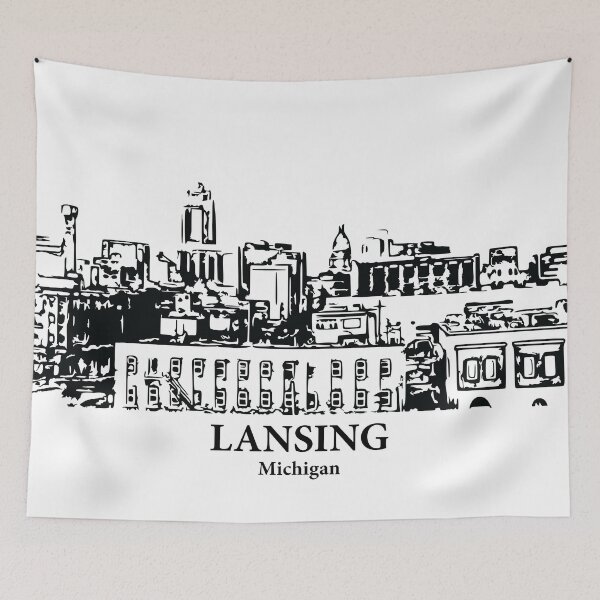 Item preview, Lansing - Michigan designed and sold by Lakeric Cityscapes.