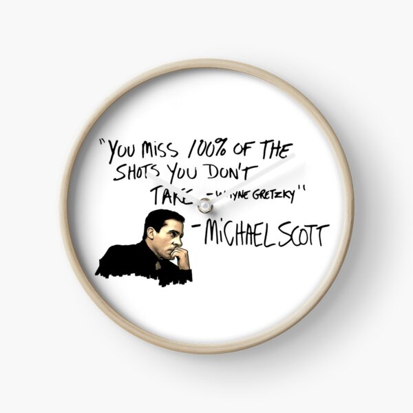 Michael Scott Quote Clock