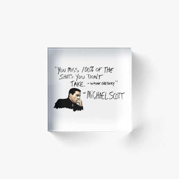 Michael Scott Quote Acrylic Block