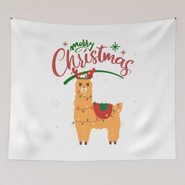 Item preview, Llama Christmas designed and sold by eMKa82.