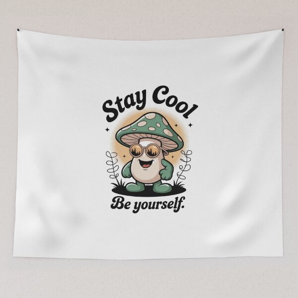 Item preview, Stay Cool Retro Cartoon Mushroom Design designed and sold by NavigatorStreet.