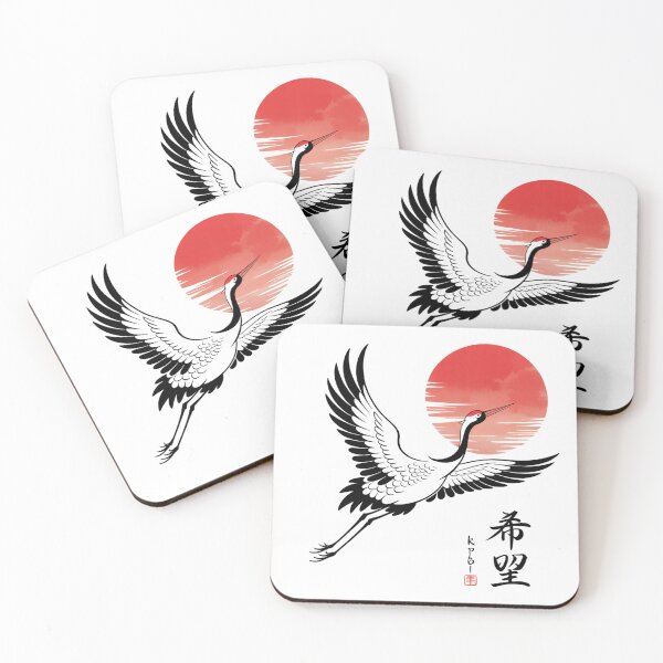 Artikelvorschau, Japanischer Kranich: Symbol für Langlebigkeit und Frieden. entworfen und verkauft von AndrewYoko.