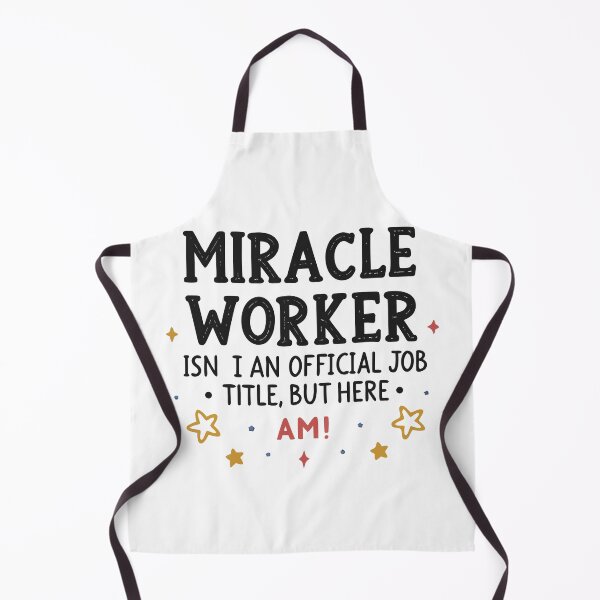 Item preview, Miracle Worker Funny Paraprofessional Quote – Playful Typography Design designed and sold by VividOrganica.