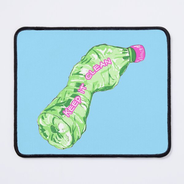 Item preview, Keep it Clean - Plastic Bottle Water Bottle designed and sold by papierquarell.