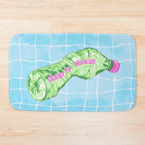 Item preview, Keep it Clean - Plastic Bottle Water Bottle designed and sold by papierquarell.