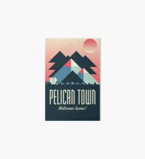 Pelican Town — Stardew Valley Travel Poster Art Board Print