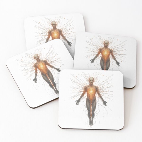 Item preview, Human & AI Symbiosis – Hand-Drawn Sketch Futuristic Art designed and sold by Jennah.