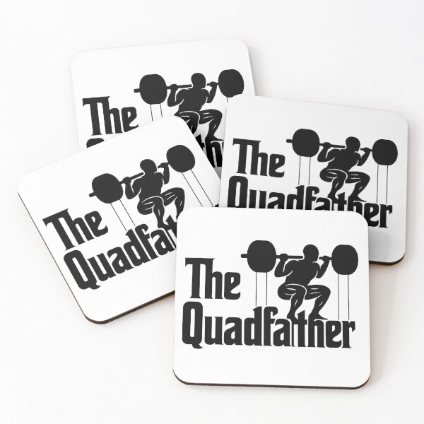 Item preview, The Quadfather – Barbell Squat Parody designed and sold by AgainstEntropy.