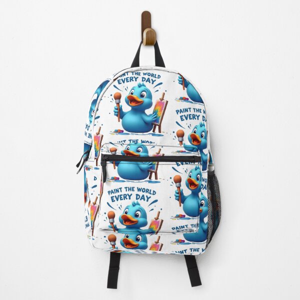 Item preview, Paint the World Every Day | Cute Artist Duck Painting Design designed and sold by TeeTimeTreasure.