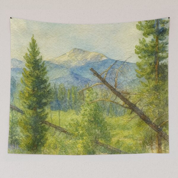 Item preview, Alpine Tranquility – Watercolor of Colorado Wilderness designed and sold by Moments Abroad.