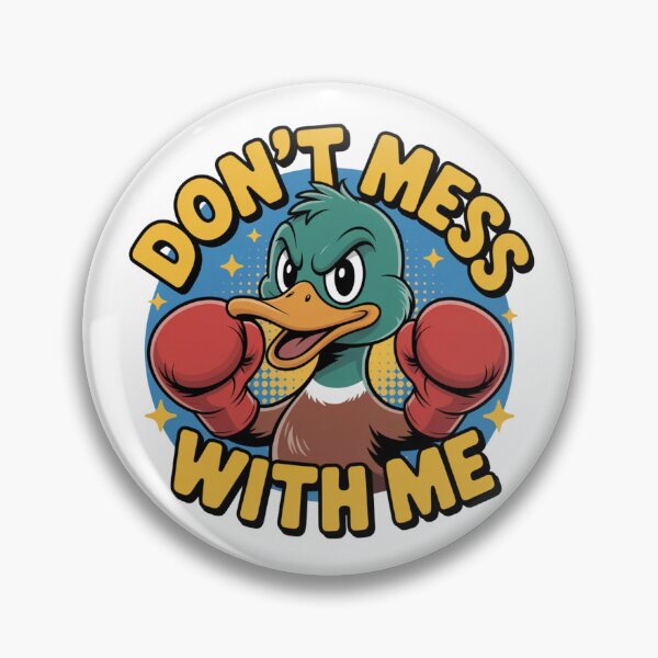 Item preview, Don’t Mess With Me Cartoon Duck Boxing Design designed and sold by NavigatorStreet.
