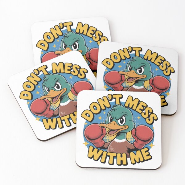 Item preview, Don’t Mess With Me Cartoon Duck Boxing Design designed and sold by NavigatorStreet.