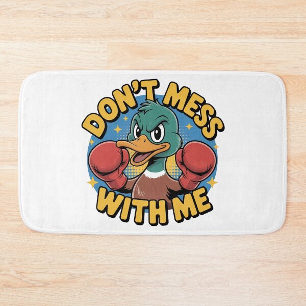 Item preview, Don’t Mess With Me Cartoon Duck Boxing Design designed and sold by NavigatorStreet.