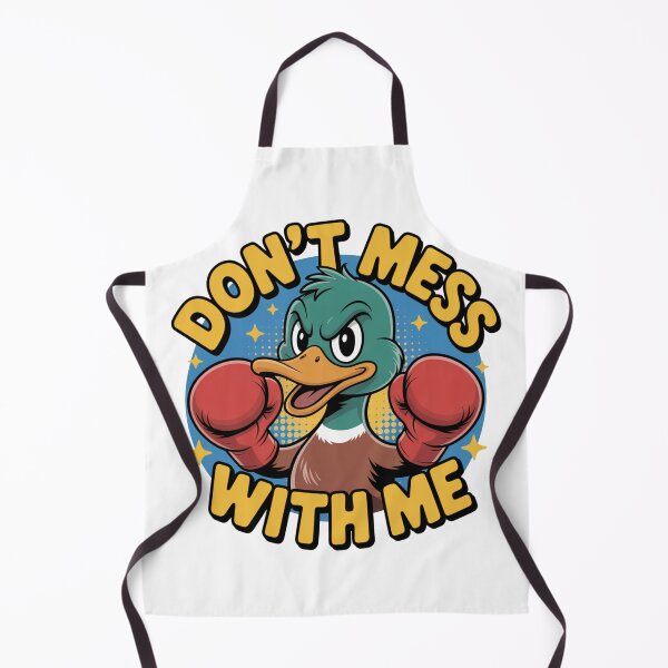 Item preview, Don’t Mess With Me Cartoon Duck Boxing Design designed and sold by NavigatorStreet.