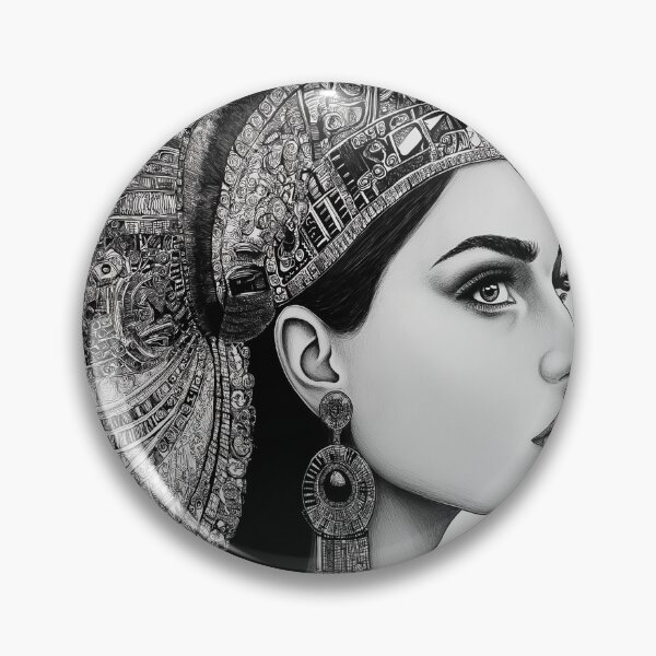 Item preview, An Amazing design of queen Cleopatra in monochrome colors. designed and sold by HEMRO.
