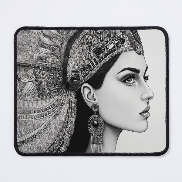 Item preview, An Amazing design of queen Cleopatra in monochrome colors. designed and sold by HEMRO.