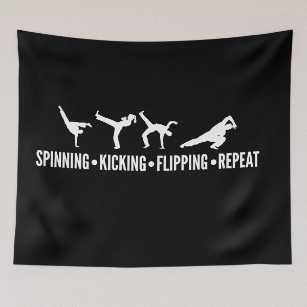 Item preview, Spinning, Kicking, Flipping, Repeat designed and sold by patricke116.