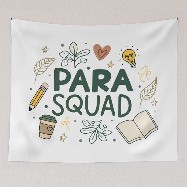 Item preview, Para Squad Typography Design – Modern Paraprofessional Team Artwork designed and sold by VividOrganica.