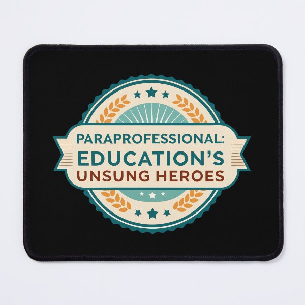 Item preview, Retro Paraprofessional Badge Logo – Education’s Unsung Heroes Vintage Design designed and sold by VividOrganica.