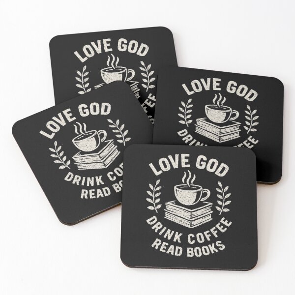 Item preview, Love God Drink Coffee Read Books Christian Inspiration designed and sold by flagylART.