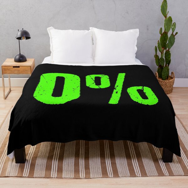 Item preview, 0% in Green Grunge Typography designed and sold by Memes N Lore .