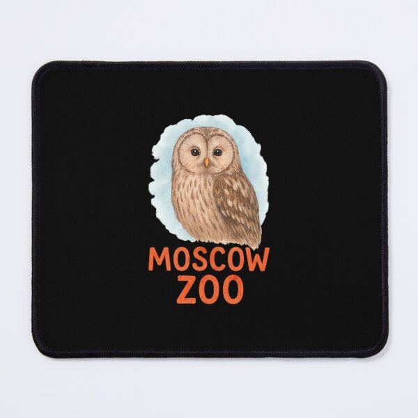 Item preview, Moscow Zoo Ural Owl Watercolor Illustration designed and sold by EuropeanPrints.