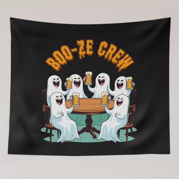 Item preview, Boo-ze Crew – Funny Ghost Beer Drinking Halloween Design designed and sold by Kindloom.