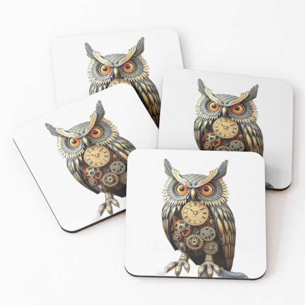 Item preview, Clockwork Owl with Gears and Pistons designed and sold by sharon1210.