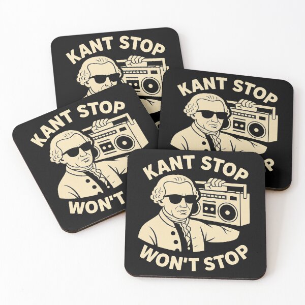 Item preview, Kant Stop Won’t Stop Philosophy Humor  designed and sold by The Junto Shop.