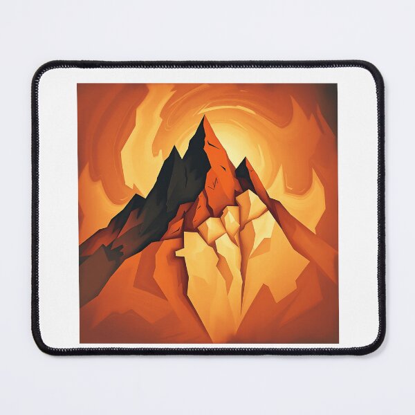 Item preview, Cubist Mountains in Warm Tones designed and sold by sharon1210.