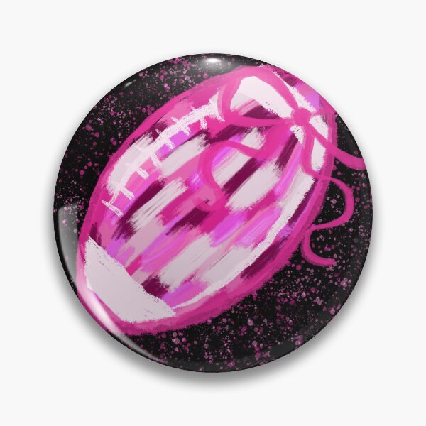 Item preview, Hot Pink Football with Bow – Girly Game Day Coquette Sports Design designed and sold by baucestudio.