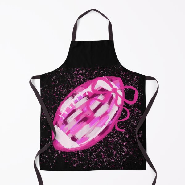 Item preview, Hot Pink Football with Bow – Girly Game Day Coquette Sports Design designed and sold by baucestudio.