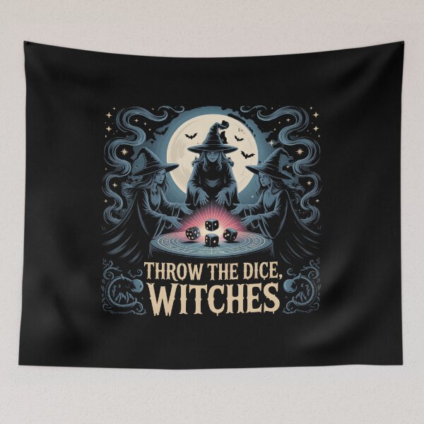 Item preview, Throw The Dice Witches Halloween Bunco Game designed and sold by UrbanHowlz.